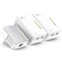 TP-Link Kit Adaptador Powerline TL-WPA4220T, Wi-Fi y Ethernet, 2 Unidades TL-WPA4220 + 1 TL-PA4010, 500 Mbps, HomePlug AV2, Alcance 300m